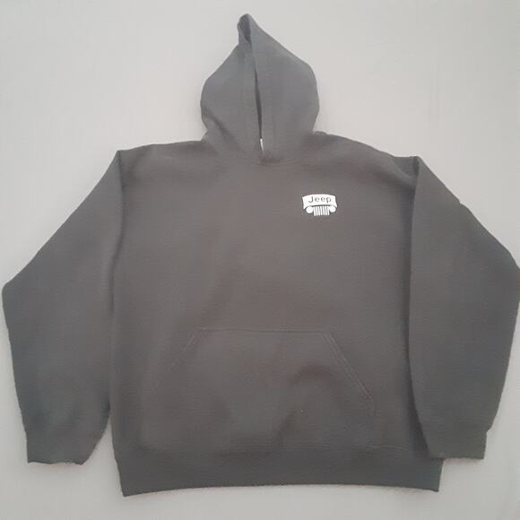 Jeep Hoodie Men's Size Large Black Long Sleeve Gildan Sweatshirt - Picture 1 of 8